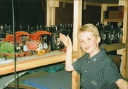 Elliot Killck-Ward with Percy, Harvey's two models, Salty and remote controllers