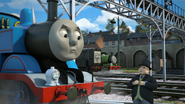 Diesel with Thomas, Percy and Sir Topham Hatt in Sodor's Legend of the Lost Treasure