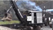 Ned (with Bulgy's face) at a Days Out with Thomas event