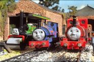 George with Sir Handel and Skarloey