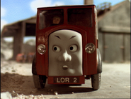 The Horrid Lorries' offended faces that only appeared in the fifth series episode, Horrid Lorry (1998)