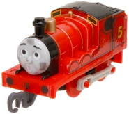 Capsule Plarail Pull Along James with Dirty Face