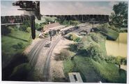 During filming of Percy and the Haunted Mine