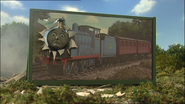 James crashed through Edward's poster