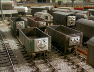 Deleted scene (Note: The right truck's left buffer (viewers' right) is broken)