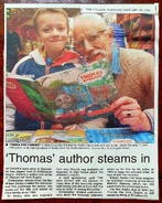 Christopher on the front cover of The Citizen with Jamie Williams in 2004[4]