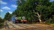 Edward and Henry at the wishing tree after was struck by lightning