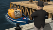 Captain with the Fat Controller in Misty Island Rescue