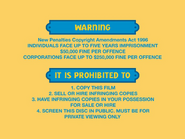 Warning screen