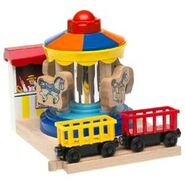 Wooden Railway Musical Carousel