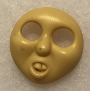 A production-made resin cast of Billy's unused shocked face as fomerly owned by Twitter user IsaacM6991