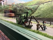 George's model on display at Drayton Manor in 2023
