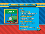 Duck in Sodor Superstars Hall of Frame