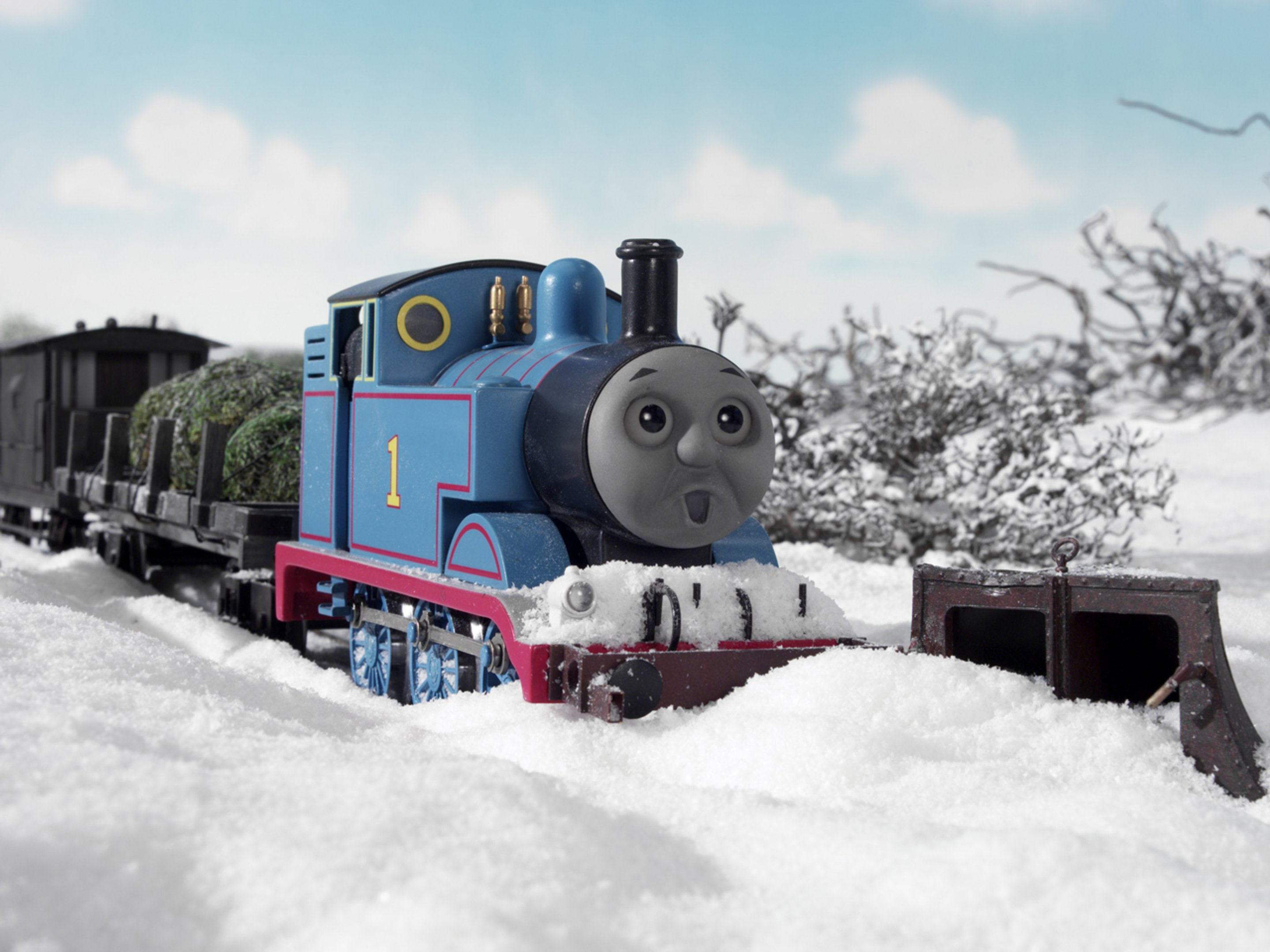 Thomas the sales train snow