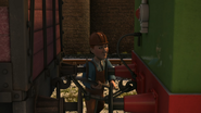 A livestock wagon's coupling