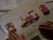 Lady's blueprint of original design that appeared in the film