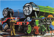Flying Scotsman with express passenger head discs