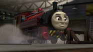 Victor's buffers at the Sodor Steamworks