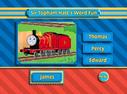 James in Sir Topham Hatt's Word Fun game