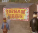 A Topham Circus van (brown front)