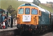 A BR class 33 at the Churnet Valley Railway