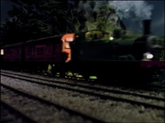 Oliver pulling the mail train