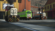 Den and Dart with Daisy in the twenty-first series