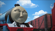 Thomas after being painted in the Steamworks