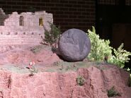 Boulder replica at the Hara Model Railway Museum