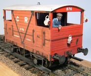 A model of a CR 15 ton brake van