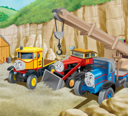 Isobella, Jack and Kelly as depicted in the My Thomas Story Library series