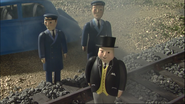 Sir Topham Hatt and his bodyguards