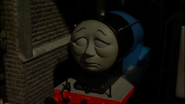 ...then temporarily had his eyes covered to resemble a troubled sleeping face in Calling All Engines! (2005)