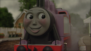 Rosie's happy face that first appeared in the tenth series episode, Thomas and the Birthday Mail... (2006)