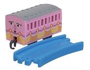 Capsule Plarail Pink Passenger Car with Banners