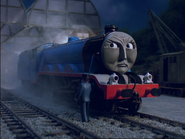 Gordon waiting impatiently at the station