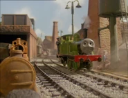 Oliver passing some scrap engines