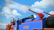 Belle's water cannons in the nineteenth series