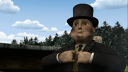 Sir Topham Hatt covered in dust