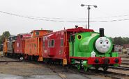 Percy and a Caboose Train at the North Carolina Transportation Museum in Spencer, NC.