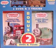 Thomas and his Friends Help Out and Percy Saves the Day and Other Adventures 2-pack with Thomas and Stepney