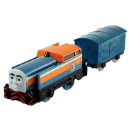 TrackMaster Den with blue van