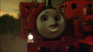 (Note: Skarloey with his unused large scale pre-sixth series grinning face)