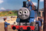 Thomas with his chuckling face that appeared throughout The Britt Allcroft Company era... (1991-1998)