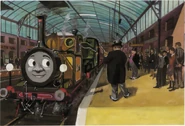 Stepney and Duck pulling the coaches