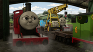 Kevin with James, Gordon and Percy