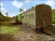 Boco pulling the works unit coach to rescue Derek