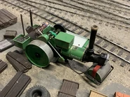 George's broken cab roof