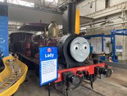 Lady at the Queensland Museum Rail Workshops