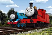 Promotional CGI Image of Thomas and James